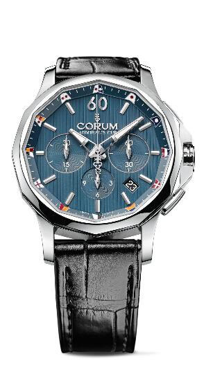 Corum Admiral's Cup Legend 42 Chronograph Steel 2015 replica watch REF: A98 4/02629 - 98 4.101.20/0F01 AB20 Review - Click Image to Close
